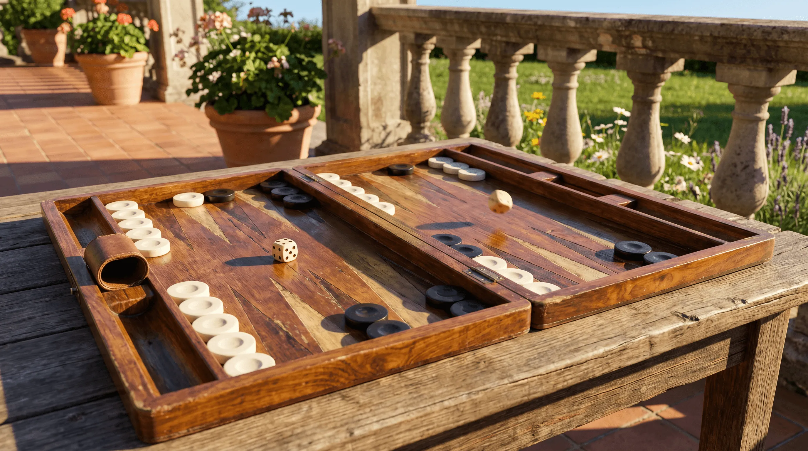 Длинные нарды — игровое поле